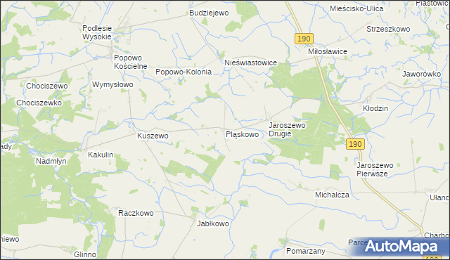 mapa Pląskowo, Pląskowo na mapie Targeo