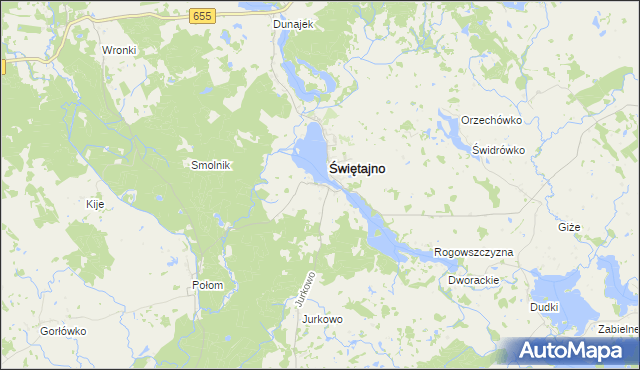 mapa Sulejki, Sulejki na mapie Targeo