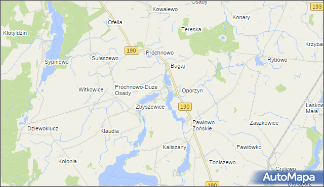 mapa Żoń, Żoń na mapie Targeo