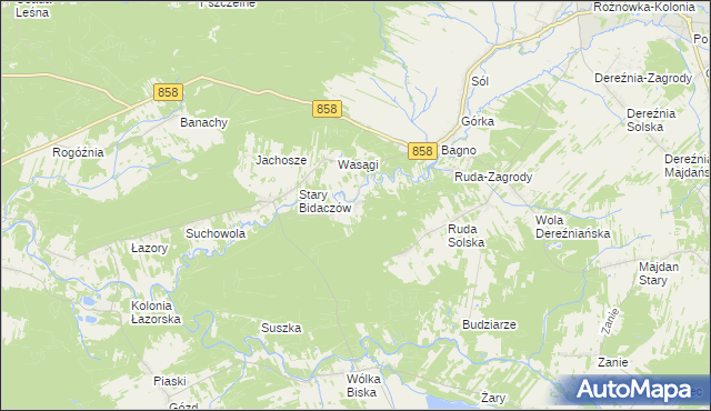 mapa Nowy Bidaczów, Nowy Bidaczów na mapie Targeo