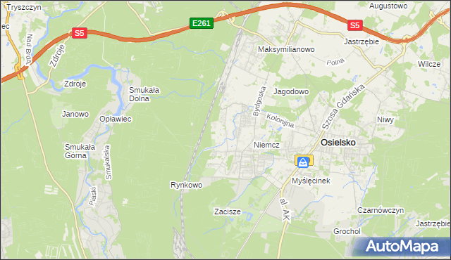 mapa Jagodowo Leśniczówka, Jagodowo Leśniczówka na mapie Targeo