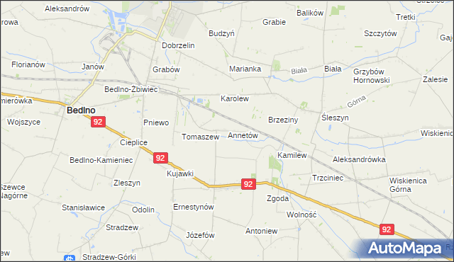 mapa Annetów, Annetów na mapie Targeo