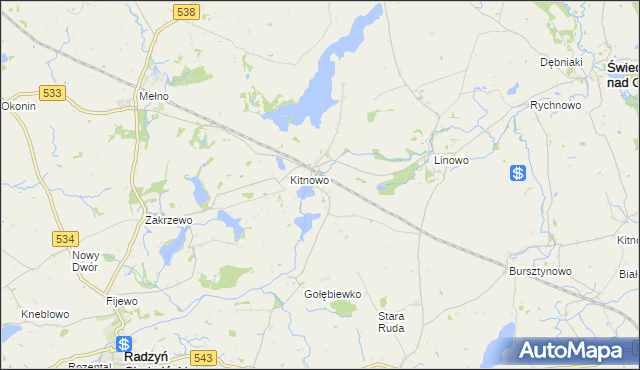 mapa Boguszewo gmina Gruta, Boguszewo gmina Gruta na mapie Targeo