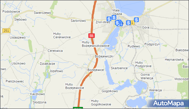 mapa Bożejewiczki, Bożejewiczki na mapie Targeo