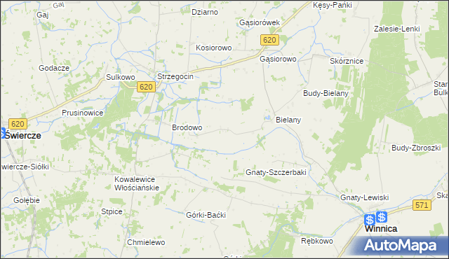 mapa Brodowo-Bąboły, Brodowo-Bąboły na mapie Targeo
