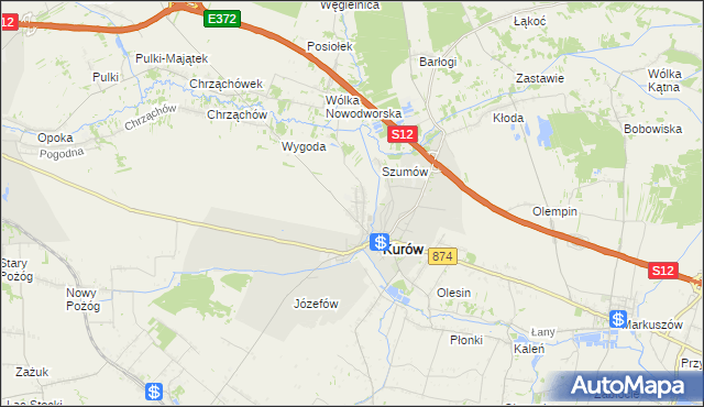 mapa Brzozowa Gać, Brzozowa Gać na mapie Targeo