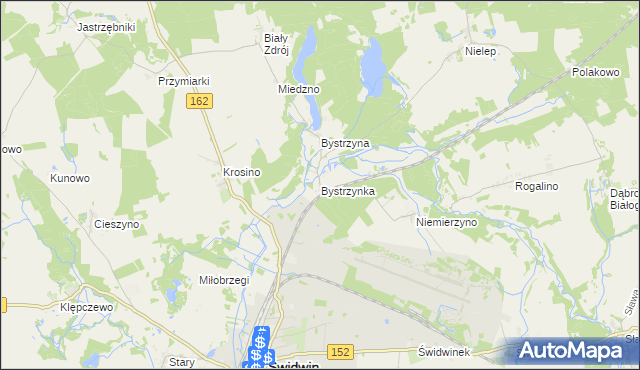 mapa Bystrzynka, Bystrzynka na mapie Targeo