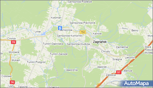 mapa Goleniawy, Goleniawy na mapie Targeo
