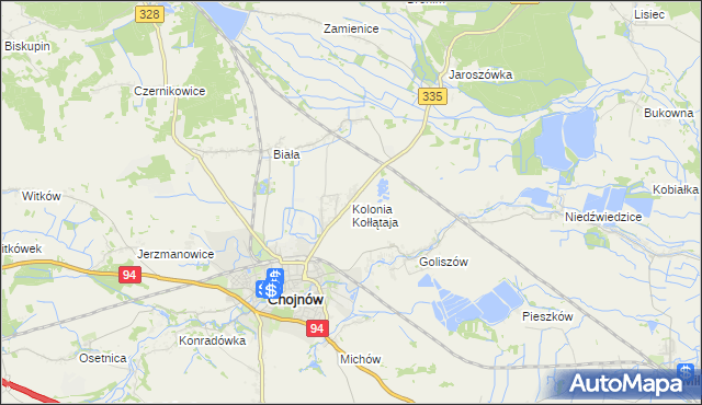 mapa Kolonia Kołłątaja, Kolonia Kołłątaja na mapie Targeo