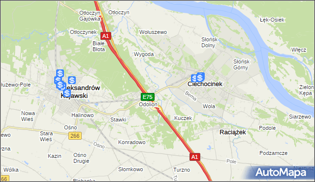 mapa Nowy Ciechocinek, Nowy Ciechocinek na mapie Targeo