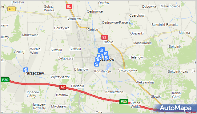mapa Ozorków, Ozorków na mapie Targeo