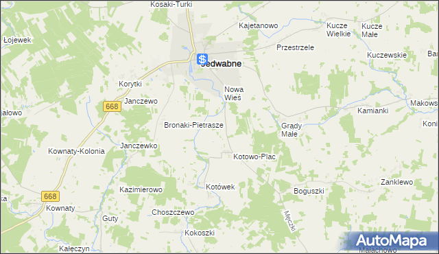 mapa Rostki gmina Jedwabne, Rostki gmina Jedwabne na mapie Targeo