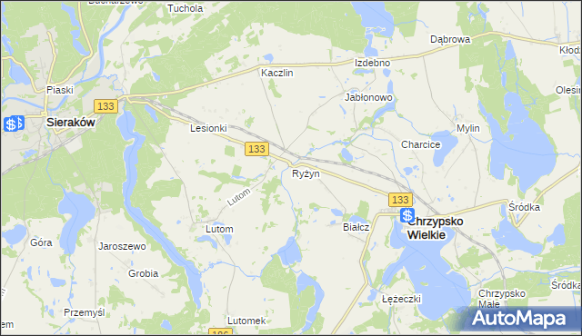 mapa Ryżyn, Ryżyn na mapie Targeo