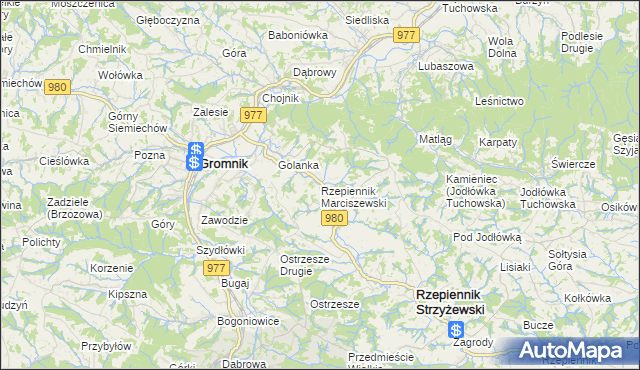 mapa Rzepiennik Marciszewski, Rzepiennik Marciszewski na mapie Targeo