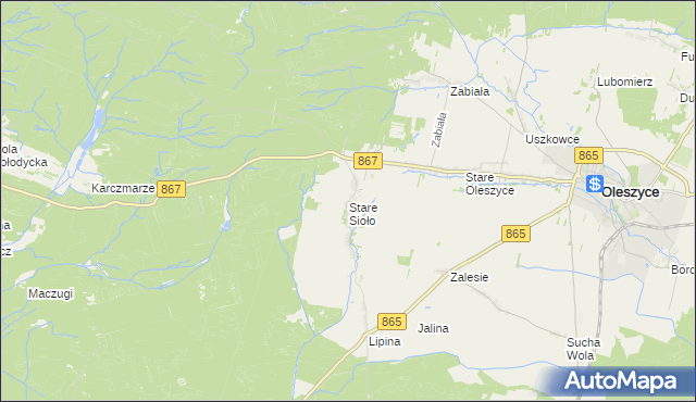 mapa Stare Sioło, Stare Sioło na mapie Targeo