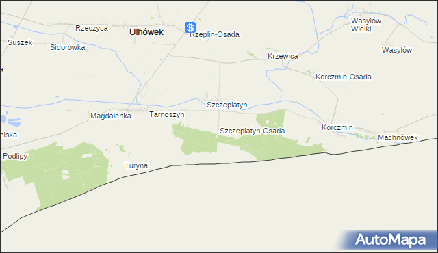 mapa Szczepiatyn-Osada, Szczepiatyn-Osada na mapie Targeo