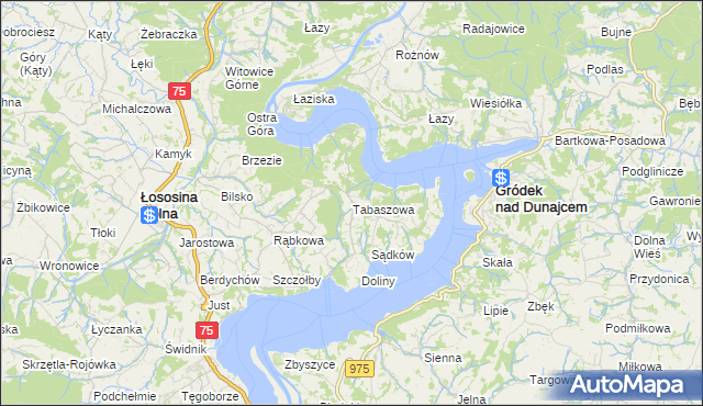 mapa Tabaszowa, Tabaszowa na mapie Targeo