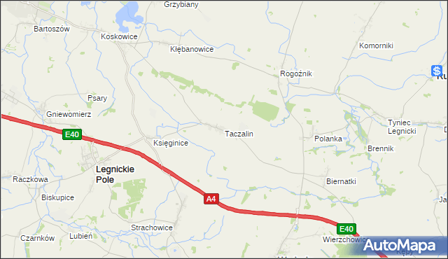 mapa Taczalin, Taczalin na mapie Targeo