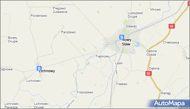 mapa Trępnowy, Trępnowy na mapie Targeo