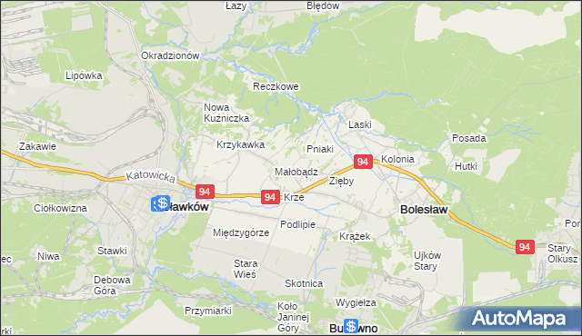 mapa Ujków Nowy, Ujków Nowy na mapie Targeo