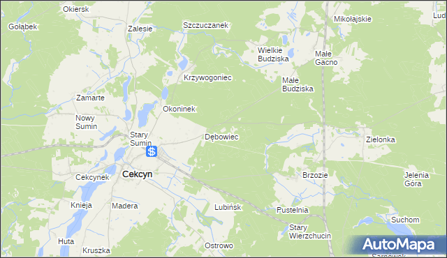mapa Wrzosowisko, Wrzosowisko na mapie Targeo