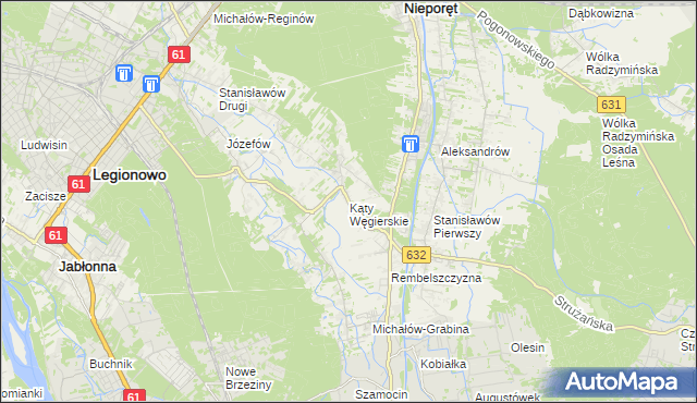 mapa Kąty Węgierskie, Kąty Węgierskie na mapie Targeo