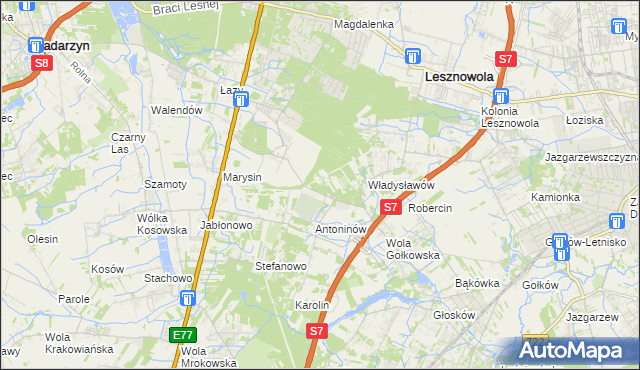 mapa Kuleszówka, Kuleszówka na mapie Targeo