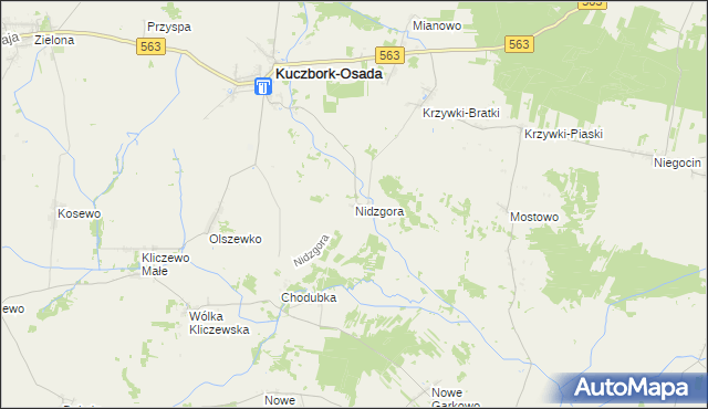 mapa Nidzgora, Nidzgora na mapie Targeo