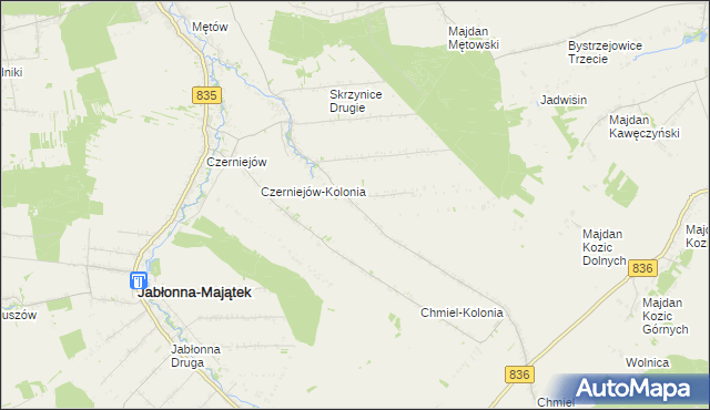 mapa Skrzynice-Kolonia, Skrzynice-Kolonia na mapie Targeo