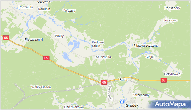 mapa Słuczanka, Słuczanka na mapie Targeo