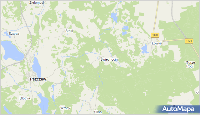 mapa Świechocin, Świechocin na mapie Targeo