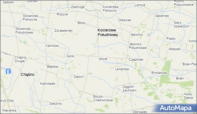 mapa Wicie gmina Kocierzew Południowy, Wicie gmina Kocierzew Południowy na mapie Targeo