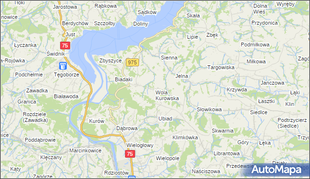 mapa Wola Kurowska, Wola Kurowska na mapie Targeo