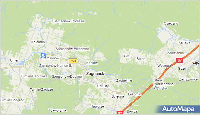 mapa Borowa Góra gmina Zagnańsk, Borowa Góra gmina Zagnańsk na mapie Targeo