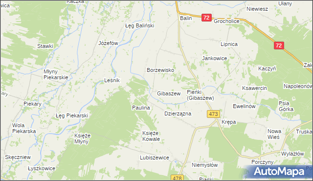 mapa Gibaszew, Gibaszew na mapie Targeo