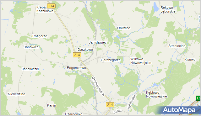 mapa Garczegorze, Garczegorze na mapie Targeo