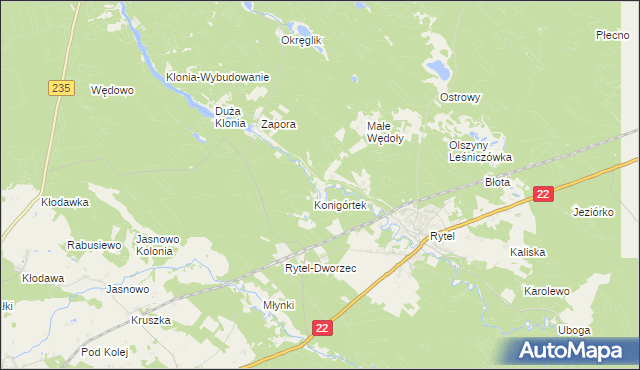 mapa Konigort, Konigort na mapie Targeo