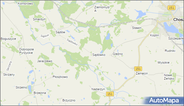 mapa Sądówko, Sądówko na mapie Targeo