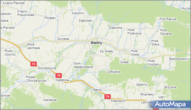 mapa Czaplów, Czaplów na mapie Targeo