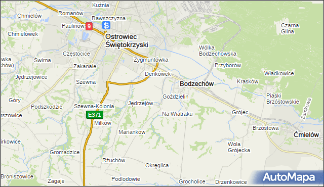 mapa Goździelin, Goździelin na mapie Targeo