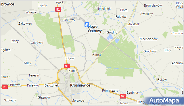 mapa Perna, Perna na mapie Targeo