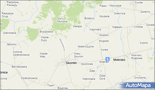 mapa Walenczyzna, Walenczyzna na mapie Targeo