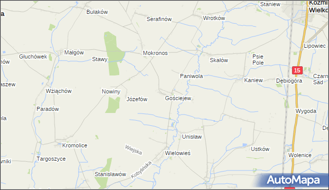 mapa Gościejew, Gościejew na mapie Targeo
