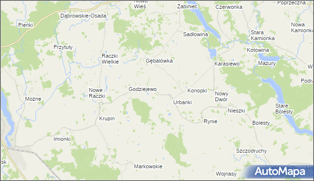 mapa Krzyżewko, Krzyżewko na mapie Targeo