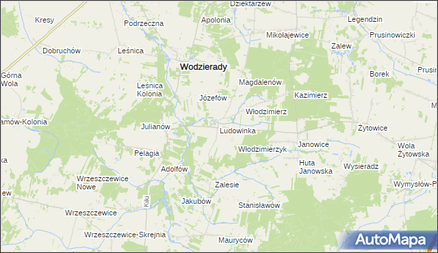 mapa Ludowinka, Ludowinka na mapie Targeo