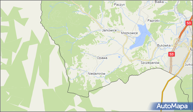 mapa Opawa, Opawa na mapie Targeo