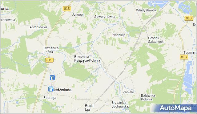 mapa Brzeźnica Książęca, Brzeźnica Książęca na mapie Targeo