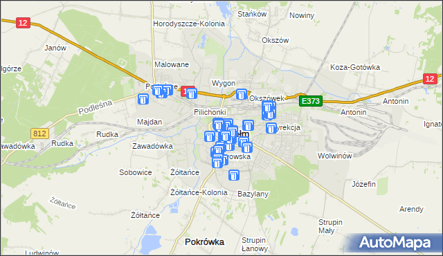 mapa Chełma, Chełm na mapie Targeo