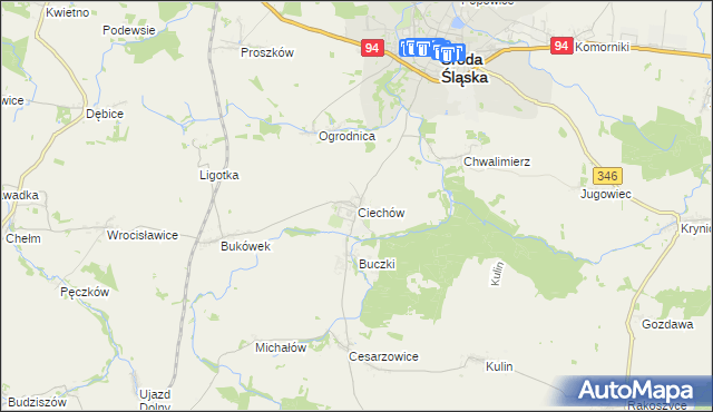 mapa Ciechów, Ciechów na mapie Targeo