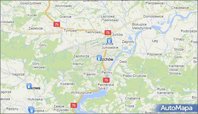 mapa Czchów, Czchów na mapie Targeo